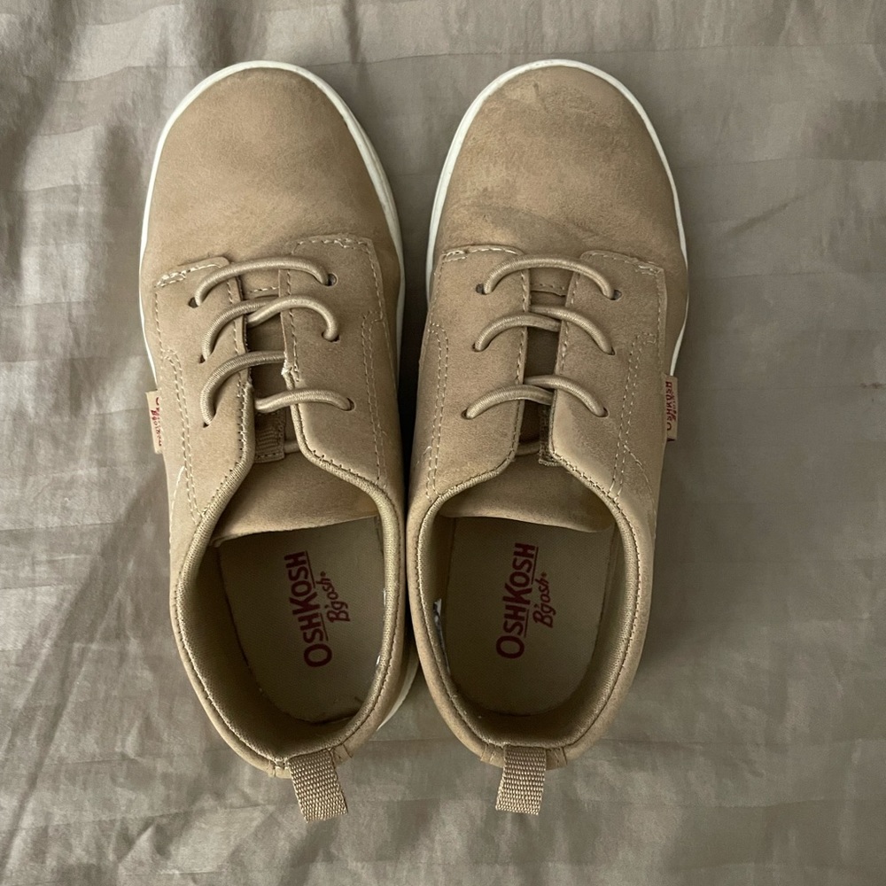 Toddler boy tan dress shoes